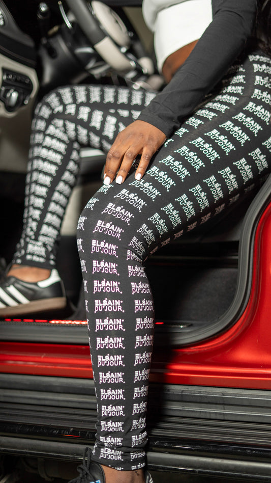 Woman black tight set